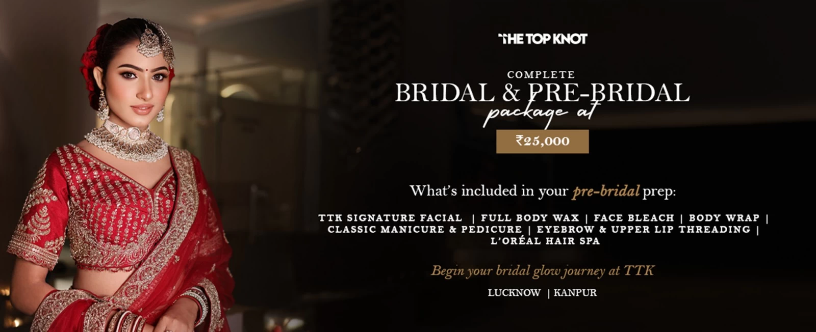 Bridal Makeup offer at top knot salon