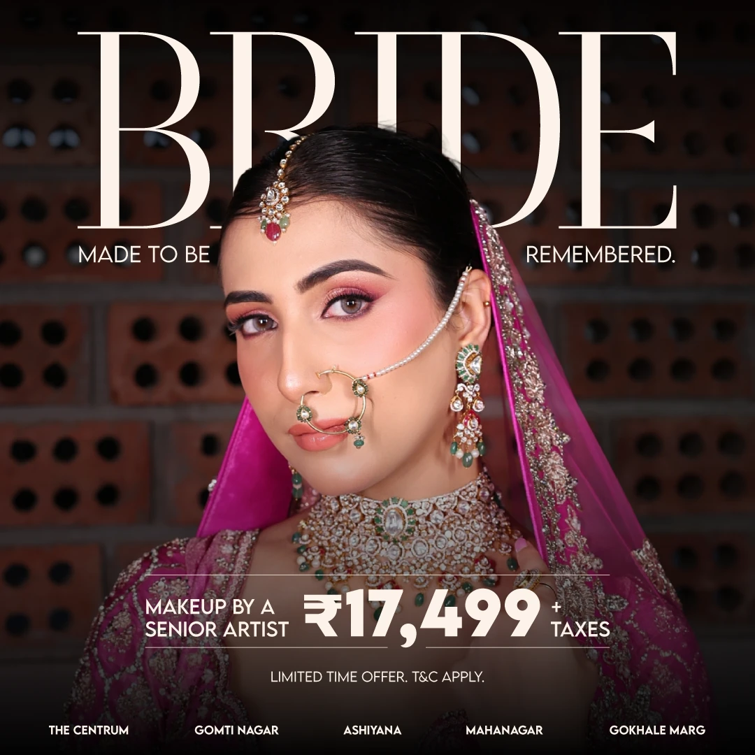 Bridal offer for a bride featuring a luxurious bridal makeup look