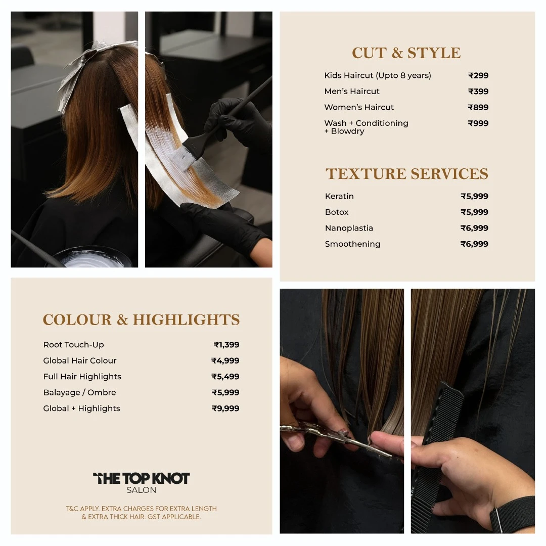 Professional hair styling offer showcasing silky, smooth and healthy-looking hair with a polished salon finish.